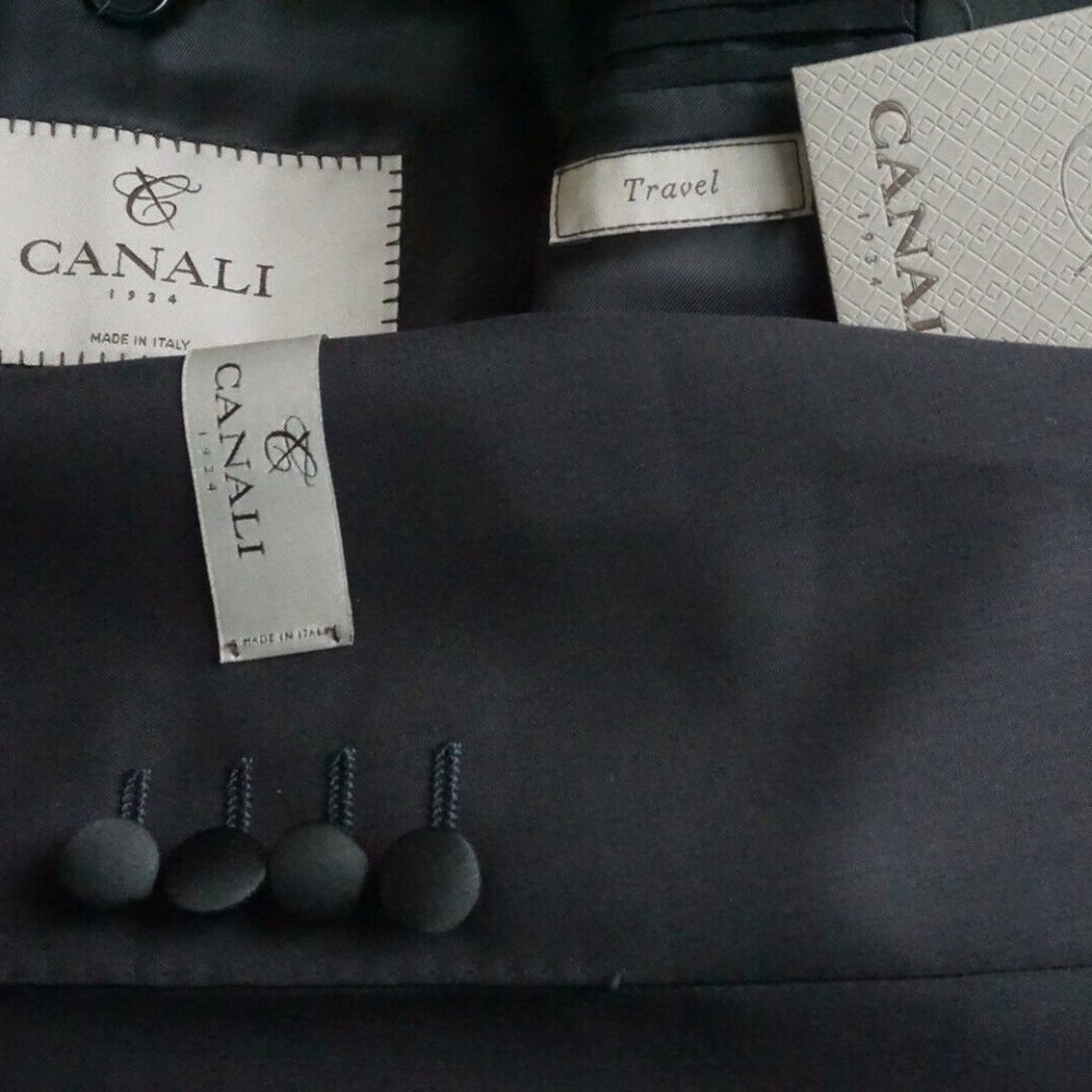 Canali 1934 CURRENT Travel One Button Full 2 Pc Tuxedo Jacket Pants 36R NEW